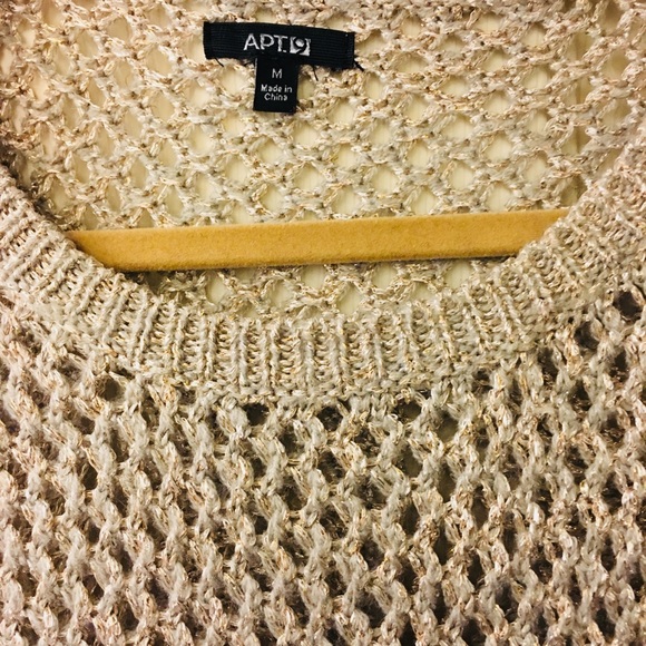 Silver/gold Apt 9 sweater - Picture 3 of 3